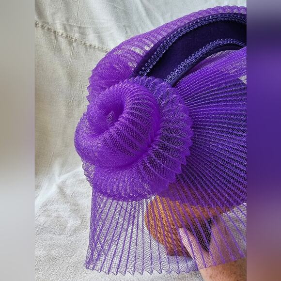 Women\'s purple Kentucky Derby Church 100 percent wool hat main image 16